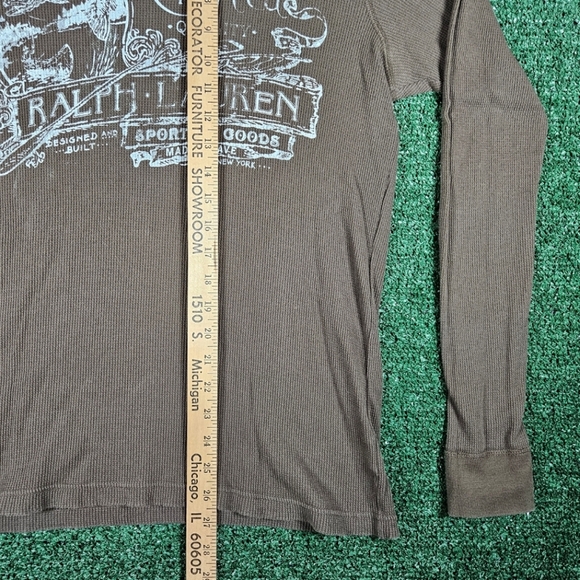 Vintage Polo Ralph Lauren Lightweight Graphic Thermal Shirt / Mens Size Medium - Picture 4 of 11